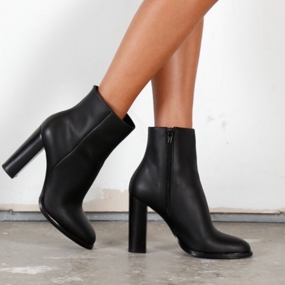 Vince Overton Black Leather Boots